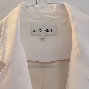 New! Alex Mill white linen blazer